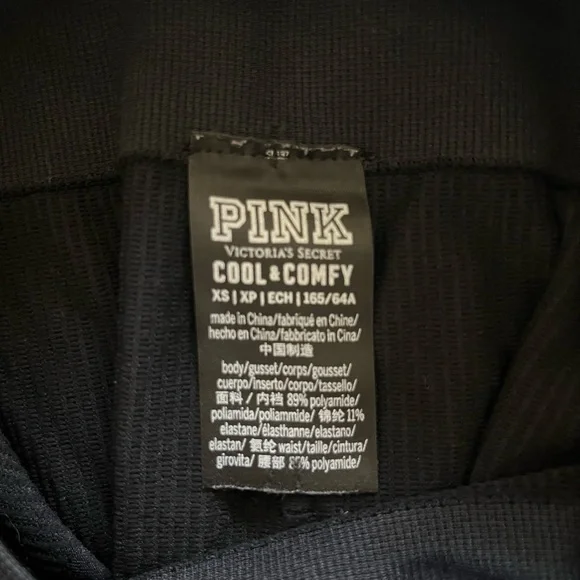 PINK Victoria's Secret Black Fringe Leggings - Picture 4 of 4